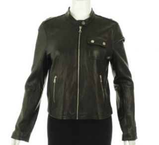 Tommy Hilfiger Leather Zip Closure Jacket Black XL