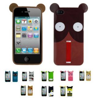 COW Apple iPhone 4 (iPhone 4G, iPhone 4th Generation) 8GB 16GB 32GB CARTOON TPU Thermoplastic Case Silicone Skin Case Cover + Free Screen Protector (Many Colors Available) Cell Phones & Accessories