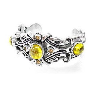 Silver BraceletStar Knights Regent Cuff .925 Sterling Silver Bangle Bracelet with Stones for Women Jewelry