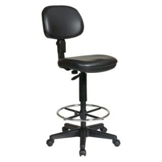 Office Star Work Smart Sculptured Seat and Back Vinyl Drafting Chair   Drafting Chairs & Stools