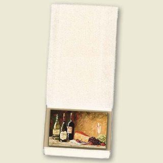 Wine and Dine Themed Kitchen Towel   Kitchen Linens