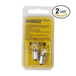 DeWalt DW9043 Set of 2 12 volt bulbs Replacement for Porter Cable 8412 12v Xenon Bulb for Porter Cable Flashlight 869   Basic Handheld Flashlights  