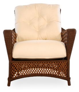 Lloyd Flanders Grand Traverse All Weather Wicker Lounge Chair   Outdoor Lounge Chairs