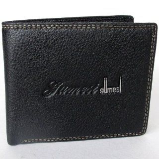 GENUINE THIS BIFOLD WALLET MADE FROM COWHIDE IN BLACK COLOR 
