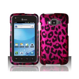 Pink Leopard Hard Cover Case for Samsung Rugby Smart SGH I847 Cell Phones & Accessories