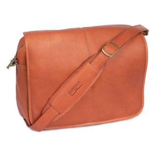 ClaireChase Luxury Messenger Briefcase   Saddle   Messenger Bags