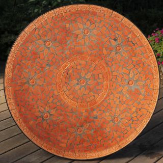 Terra Cotta Mosaic Dining Table   Patio Tables