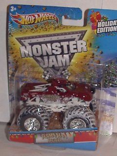 2012 HOT WHEELS 164 SCALE EXCLUSIVE HOLIDAY TASMANIAN DEVIL MONSTER JAM TRUCK WITH SNOW COVERED TIRES TAZ 