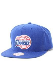 Mitchell And Ness Mitchell And Ness Retro Logo LA Clippers Snapback Hat Blue Clothing