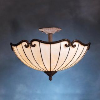 Kichler Clarice 69046 Semi Flush   19 in.   Tannery Bronze with Gold Accent   Ceiling Lighting
