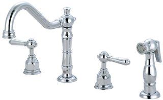 Pioneer 2AM201 TB Two Handle Kitchen Widespread Faucet, PVD Tuscany Bronze Finish   Touch On Kitchen Sink Faucets  