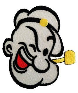 Popeye The Sailor Man Comic Cartoon Patch '' 8, 0 x 7, 0 cm'' Iron on Sew Applique Embroidered patches