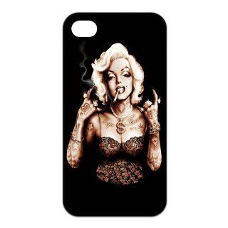 BingoBox Marilyn Monroe Zombie Snap On Hard Back Fits Case Cover for iphone 4 4s DIY4S0167 Cell Phones & Accessories