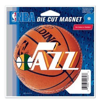 Utah Jazz Die Cut Basketball Magnet  Sports Related Magnets  Sports & Outdoors