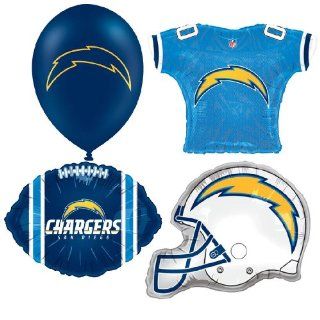 NFL San Diego Chargers Balloon Party Pack  Sports Related Tailgating Fan Packs  Sports & Outdoors