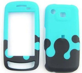 Samsung Impression A877 Milk Drop, Blue and Black Hard Case/Cover/Faceplate/Snap On/Housing/Protector Cell Phones & Accessories