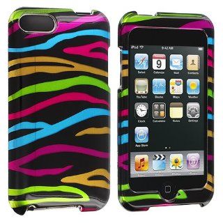 Electromaster Rainbow Zebra on Black Design Crystal Hard Skin Case Cover   Players & Accessories