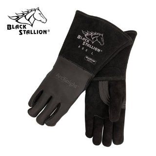 Revco Black Stallion 855 Prem. Elkskin Stick Welding Gloves w/Nomex Back, X Large   Welding Safety Gloves  