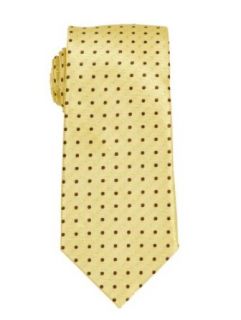 Brand Q Mens Yellow Dot Slim Neck Tie + Pocket Square at  Mens Clothing store