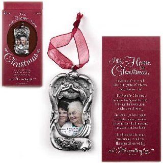 I'll Be Home for Christmas Memorial Frame Metal Ornament (CHO856)   Christmas Pendant Ornaments