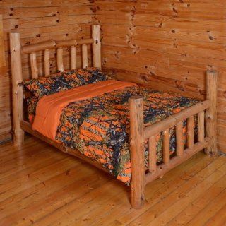 Reversible Woodland Camo Design By Regal Comfort (Orange, King)   Comforter Sets