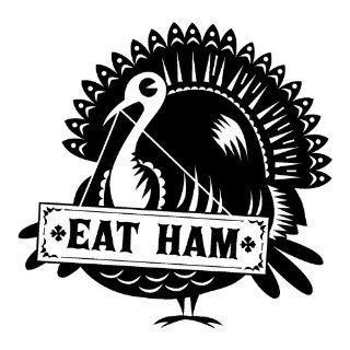 Inkadinkado Eat Ham Turkey Mini Clear Stamp