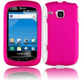 Hot Pink Hard Case Cover for Samsung Doubletime i857 Cell Phones & Accessories