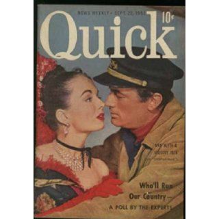 Quick Magazine (September 22, 1952) Ann Blyth & Gregory Peck cover (Volume 7, No. 12) Sugar Ray Robinson Books