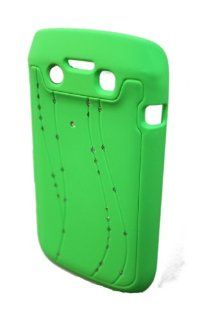 Go BC882 Luxurious Bling Diamond Tears Hard Case for BlackBerry 9790   1 Pack   Retail Packaging   Green Cell Phones & Accessories
