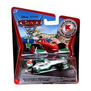 Disney / Pixar CARS 2 Movie Exclusive 155 Die Cast Car SILVER RACER Francesco Bernoulli Toys & Games