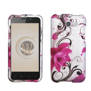 Huawei Mercury M886 Rubber Feel Hard Case Cover   Lotus Cell Phones & Accessories
