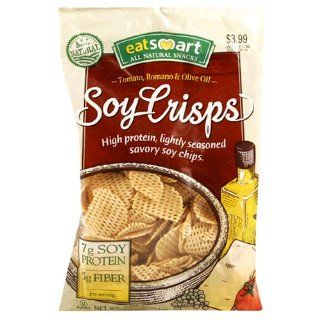 EatSmart Soy Crisps, Tomato, Romano & Olive Oil, 6 Ounce Bags (Pack of 12)  Chips  Grocery & Gourmet Food