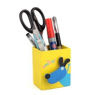 Cute Cartoon Mouse Memo Clip Wood Desk Pen Pencil Organiser Cup Holder Health & Personal Care