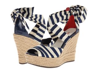 UGG Lucianna Stripe Womens Wedge Shoes (Navy)