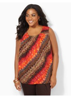 Catherines Plus Size Blaze Of Glory Shirt   Womens Size 0X, Multi Color