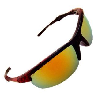 Fashion Red Bordeau Frame and Color Tinted Lens Lady's Sunglasses  Sports Fan Sunglasses  Sports & Outdoors