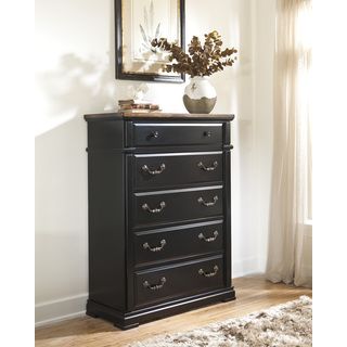 Signature Design By Ashley Signature Design By Ashley Breen Black Chest Black Size 5 drawer