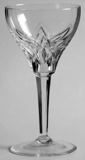 Royal Leerdam   Netherland Lyra Claret Wine   Cut Vertical & Diamond Design On B