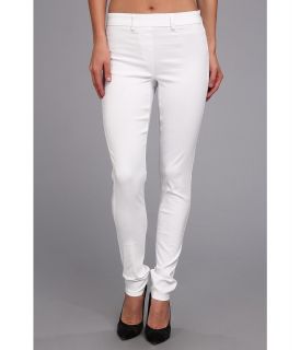 Christin Michaels Comfort Waist Stretch Solid Jean Womens Casual Pants (White)