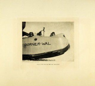 1929 Photogravure Dornier Wal Arctic Expedition Amundsen Ellsworth Crew Aviation   Original Photogravure   Prints