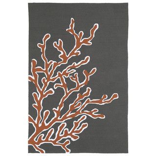 Handmade Luau Brown Coral Indoor/ Outdoor Rug (3 X 5)