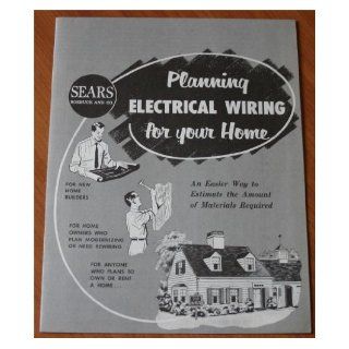  Roebuck and Co. Planning Electrical Wiring For Your Home Books