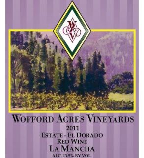 2011 Wofford Acres Vineyards Estate 'La Mancha' Red Wine, El Dorado 750 mL Wine