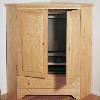 U Bild 864 Corner TV Cabinet Project Plan   Indoor Furniture Woodworking Project Plans  