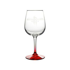 Houston Rockets Boelter Brands Satin Etch Wine Glass