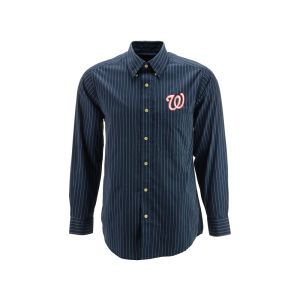 Washington Nationals Antigua MLB Achieve Button Down Collar Woven Shirt