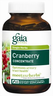 Gaia Herbs   Cranberry Concentrate   60 Capsules