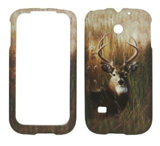 Camo Buck Deer Huawei Ascend 2 Ii M865 M865c (Straight Talk , Net10) Phone Case Accessory Snap on Cover Cell Phones & Accessories