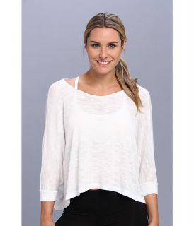 Beyond Yoga Draped Boatneck Pullover Womens T Shirt (White)