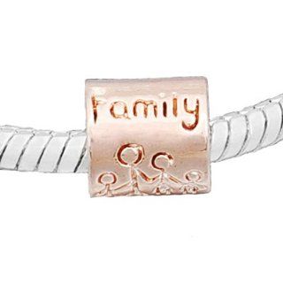 Hidden Gems G060   Rose Gold Plated Spacer Bead Jewelry